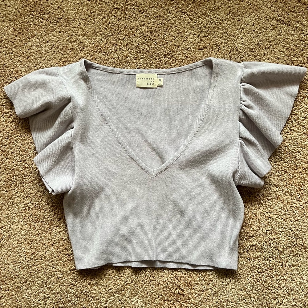 Lavender crop top